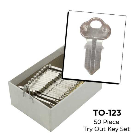 AeroLock - TO-123 - Chicago Double-Sided Wafer Locks Try-Out Set - 50 Keys - UHS Hardware AeroLock - TO-123 - Chicago Double-Sided Wafer Locks Try-Out Set - 50 Keys - UHS Hardware