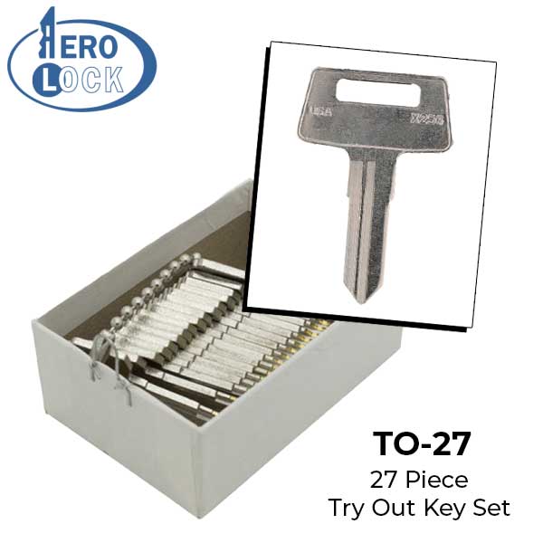 AeroLock - TO-27 - Kawasaki Motorcycle/ATV - All Locks Try-Out Set - X256 - 27 Keys - UHS Hardware AeroLock - TO-27 - Kawasaki Motorcycle/ATV - All Locks Try-Out Set - X256 - 27 Keys - UHS Hardware