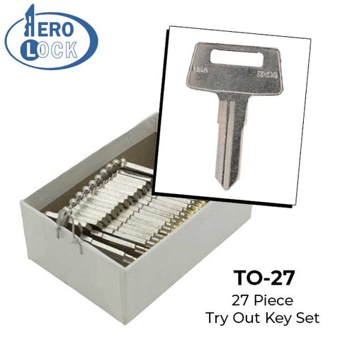 AeroLock - TO-27 - Kawasaki Motorcycle/ATV - All Locks Try-Out Set - X256 - 27 Keys - UHS Hardware AeroLock - TO-27 - Kawasaki Motorcycle/ATV - All Locks Try-Out Set - X256 - 27 Keys - UHS Hardware