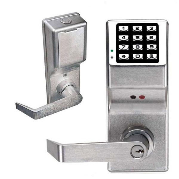 Trilogy DL4100 - Digital Lever Lock w/ Audit Trail & Privacy Feature - Satin Chrome - 26D (Alarm Lock) - UHS Hardware Trilogy DL4100 - Digital Lever Lock w/ Audit Trail & Privacy Feature - Satin Chrome - 26D (Alarm Lock) - UHS Hardware