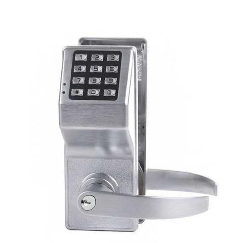 Trilogy DL2775 - Keypad Lever Lock - Regal Lever - Satin Chrome (Alarm Lock) - UHS Hardware Trilogy DL2775 - Keypad Lever Lock - Regal Lever - Satin Chrome (Alarm Lock) - UHS Hardware