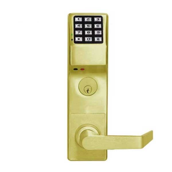 Alarm Lock Trilogy - DL3500CRL - Classroom Mortise Lever Set w/ High Capacity Audit Trail - US3 - Polished Brass - Left Handed - Grade 1 - UHS Hardware Alarm Lock Trilogy - DL3500CRL - Classroom Mortise Lever Set w/ High Capacity Audit Trail - US3 - Polished Brass - Left Handed - Grade 1 - UHS Hardware