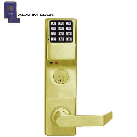 Trilogy DL3500CRL Classroom Mortise Lever Lock / w/ Audit Trail / Polished Brass / Left Handed (Alarm Lock) - UHS Hardware Trilogy DL3500CRL Classroom Mortise Lever Lock / w/ Audit Trail / Polished Brass / Left Handed (Alarm Lock) - UHS Hardware