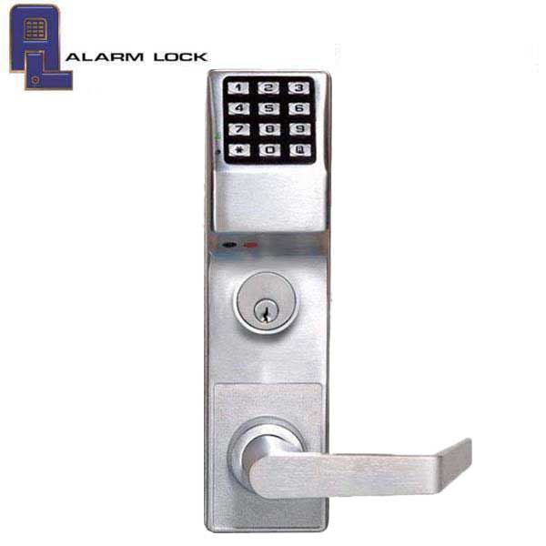 Alarm Lock Trilogy - DL4500DBL - Digital Keypad Mortise Lock w/ Deadbolt and Privacy Feature - Straight Lever- 2000 Users - 40,000 Event Audit Trail - Right Hand Reversible - Weather-proof - US26D - Satin Chrome - UHS Hardware Alarm Lock Trilogy - DL4500DBL - Digital Keypad Mortise Lock w/ Deadbolt and Privacy Feature - Straight Lever- 2000 Users - 40,000 Event Audit Trail - Right Hand Reversible - Weather-proof - US26D - Satin Chrome - UHS Hardware