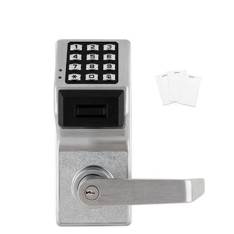 Trilogy PDL6100 - Digital Networx PROX Lever Lock w/ Wireless & Ethernet Feature - Satin Chrome - 26D (Alarm Lock) - UHS Hardware Trilogy PDL6100 - Digital Networx PROX Lever Lock w/ Wireless & Ethernet Feature - Satin Chrome - 26D (Alarm Lock) - UHS Hardware