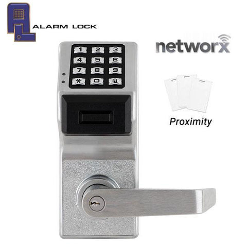 Trilogy PDL6100 - Digital Networx PROX Lever Lock w/ Wireless & Ethernet Feature - Satin Chrome - 26D (Alarm Lock) - UHS Hardware Trilogy PDL6100 - Digital Networx PROX Lever Lock w/ Wireless & Ethernet Feature - Satin Chrome - 26D (Alarm Lock) - UHS Hardware