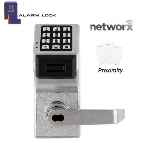 Alarm Lock Trilogy - PDL6100 - Digital PROX Lever Set - Networx - Wireless & Ethernet Feature - SFIC - 26D - Satin Chrome Alarm Lock Trilogy - PDL6100 - Digital PROX Lever Set - Networx - Wireless & Ethernet Feature - SFIC - 26D - Satin Chrome