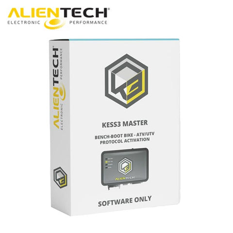 Alientech - KESS3 Master Software - Bench-Boot Bike - ATV/UTV Protocol Activation - Includes 12 Month Subscription ( Machine Sold Separately ) - UHS Hardware Alientech - KESS3 Master Software - Bench-Boot Bike - ATV/UTV Protocol Activation - Includes 12 Month Subscription ( Machine Sold Separately ) - UHS Hardware