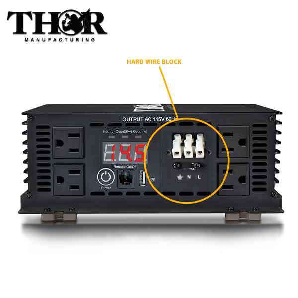 THOR - THMS2000- 2000 Watt Power Inverter - w/ USB 2.1 - UHS Hardware THOR - THMS2000- 2000 Watt Power Inverter - w/ USB 2.1 - UHS Hardware
