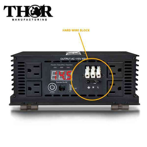 THOR - THMS2000- 2000 Watt Power Inverter - w/ USB 2.1 - UHS Hardware THOR - THMS2000- 2000 Watt Power Inverter - w/ USB 2.1 - UHS Hardware