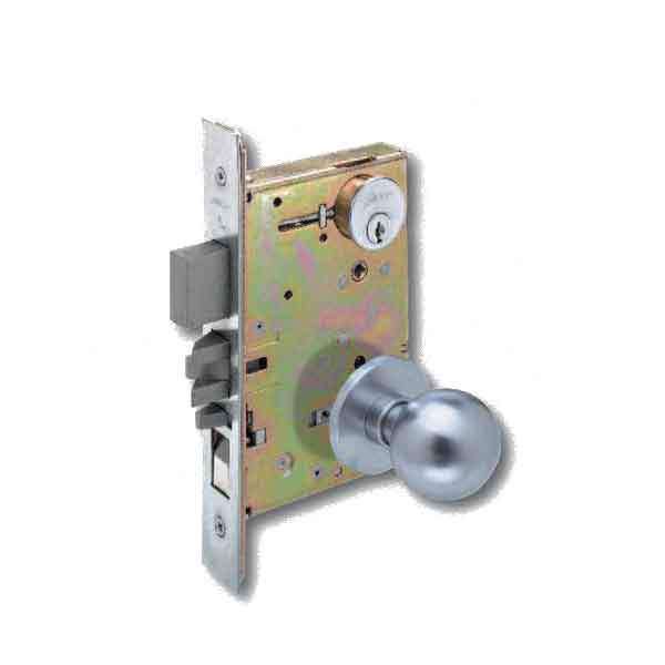 Arrow - AM20 - Interconnected Mortise Lock w/ Knob - Satin Chrome - Entrance - Grade 1 - UHS Hardware Arrow - AM20 - Interconnected Mortise Lock w/ Knob - Satin Chrome - Entrance - Grade 1 - UHS Hardware