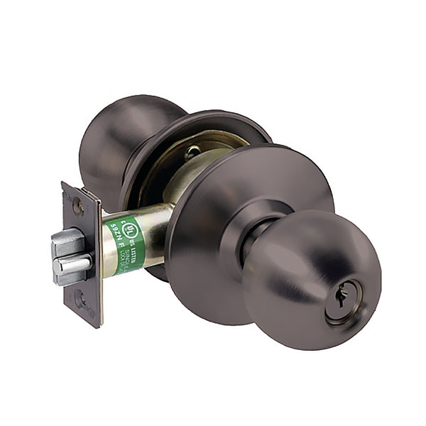 Arrow - MK33BD - Commercial Knobset - 2-3/8” Standard Backset - Oil Rubbed Bronze - Asylum / Institution - Grade 2 - UHS Hardware Arrow - MK33BD - Commercial Knobset - 2-3/8” Standard Backset - Oil Rubbed Bronze - Asylum / Institution - Grade 2 - UHS Hardware