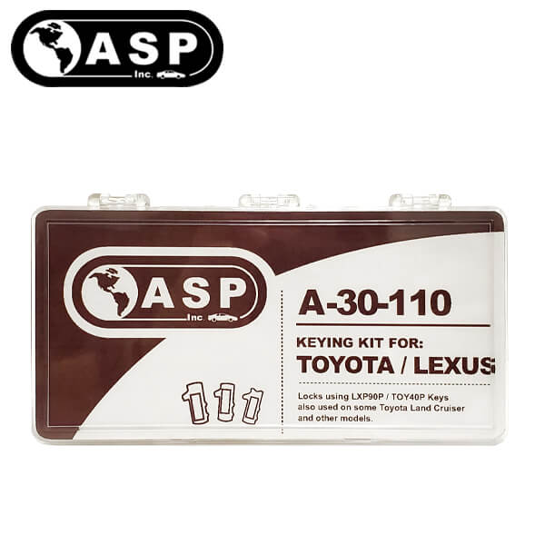 1990-2019 Kia Toyota Lexus Long Blade / LXP90P / TOY40P / Keying Tumbler Kit / A-30-110 (ASP) - UHS Hardware 1990-2019 Kia Toyota Lexus Long Blade / LXP90P / TOY40P / Keying Tumbler Kit / A-30-110 (ASP) - UHS Hardware