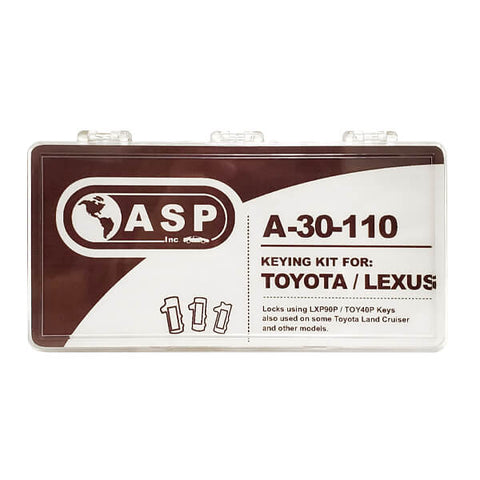 1990-2019 Kia Toyota Lexus Long Blade / LXP90P / TOY40P / Keying Tumbler Kit / A-30-110 (ASP) - UHS Hardware 1990-2019 Kia Toyota Lexus Long Blade / LXP90P / TOY40P / Keying Tumbler Kit / A-30-110 (ASP) - UHS Hardware