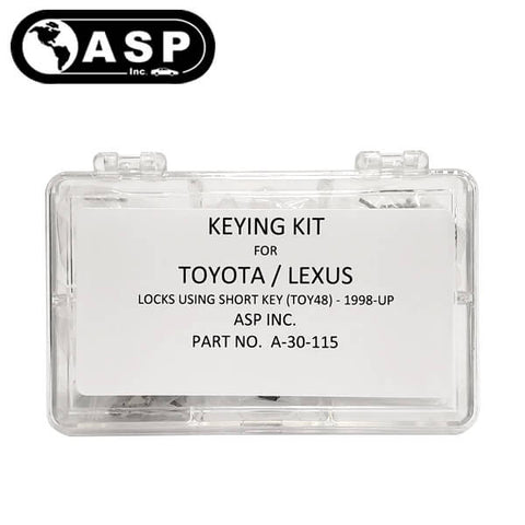 1998-2009 Lexus Short Blade / TOY48 / Keying Tumbler Kit / A-30-115 (ASP) - UHS Hardware 1998-2009 Lexus Short Blade / TOY48 / Keying Tumbler Kit / A-30-115 (ASP) - UHS Hardware
