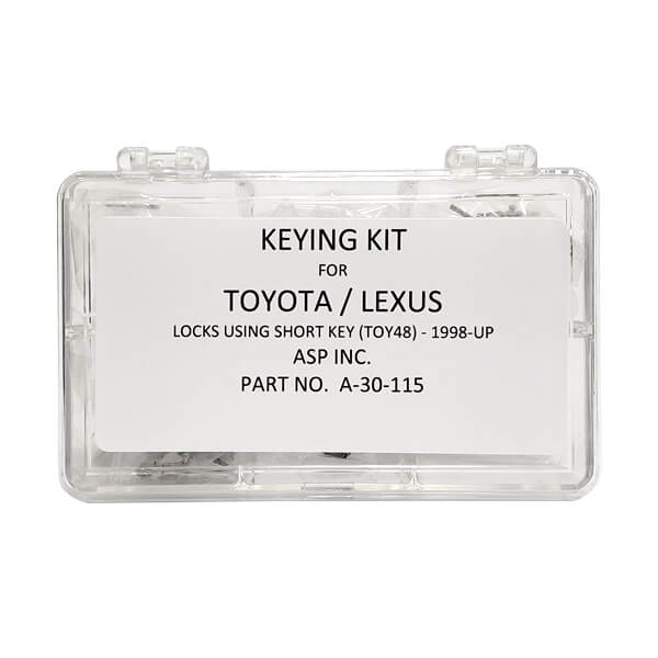 1998-2009 Lexus Short Blade / TOY48 / Keying Tumbler Kit / A-30-115 (ASP) - UHS Hardware 1998-2009 Lexus Short Blade / TOY48 / Keying Tumbler Kit / A-30-115 (ASP) - UHS Hardware