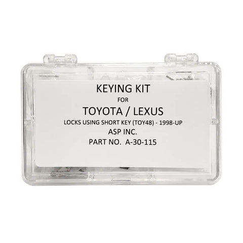 1998-2009 Lexus Short Blade / TOY48 / Keying Tumbler Kit / A-30-115 (ASP) - UHS Hardware 1998-2009 Lexus Short Blade / TOY48 / Keying Tumbler Kit / A-30-115 (ASP) - UHS Hardware