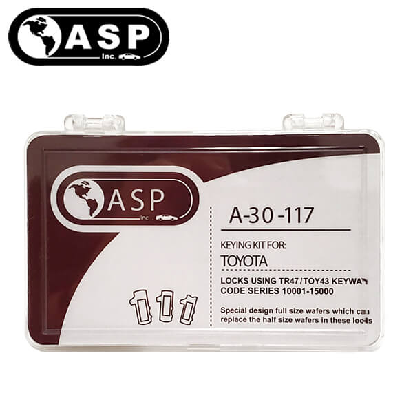 1995-2019 Toyota Scion Pontiac Subaru / TR47 / TOY43 / 8 Cut / Keying Tumbler Kit / A-30-117 (ASP) - UHS Hardware 1995-2019 Toyota Scion Pontiac Subaru / TR47 / TOY43 / 8 Cut / Keying Tumbler Kit / A-30-117 (ASP) - UHS Hardware