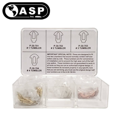 1995-2019 Toyota Scion Pontiac Subaru / TR47 / TOY43 / 8 Cut / Keying Tumbler Kit / A-30-117 (ASP) - UHS Hardware 1995-2019 Toyota Scion Pontiac Subaru / TR47 / TOY43 / 8 Cut / Keying Tumbler Kit / A-30-117 (ASP) - UHS Hardware