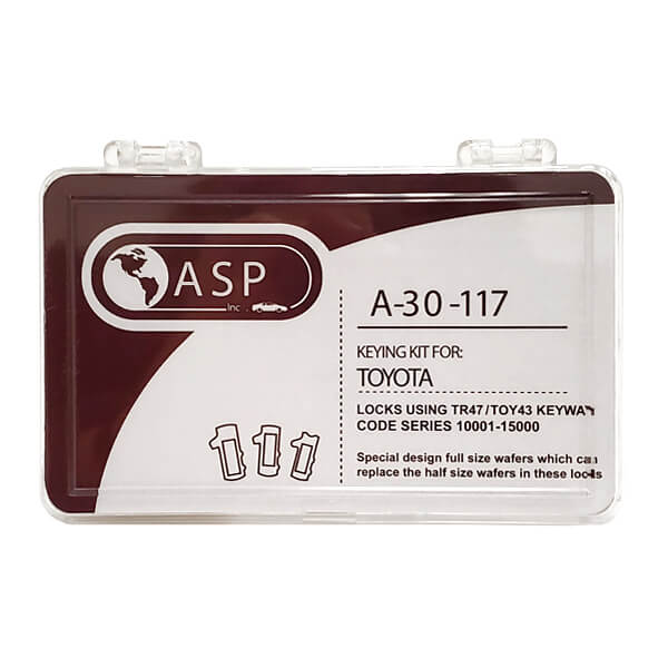 1995-2019 Toyota Scion Pontiac Subaru / TR47 / TOY43 / 8 Cut / Keying Tumbler Kit / A-30-117 (ASP) - UHS Hardware 1995-2019 Toyota Scion Pontiac Subaru / TR47 / TOY43 / 8 Cut / Keying Tumbler Kit / A-30-117 (ASP) - UHS Hardware