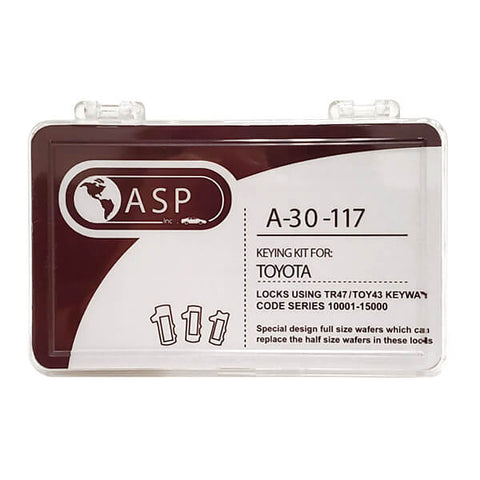 1995-2019 Toyota Scion Pontiac Subaru / TR47 / TOY43 / 8 Cut / Keying Tumbler Kit / A-30-117 (ASP) - UHS Hardware 1995-2019 Toyota Scion Pontiac Subaru / TR47 / TOY43 / 8 Cut / Keying Tumbler Kit / A-30-117 (ASP) - UHS Hardware