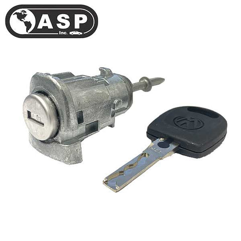2001-2006 Volkswagen Audi / HU66 / LH Driver Door Lock Cylinder / Coded / D-31-129 (ASP) - UHS Hardware 2001-2006 Volkswagen Audi / HU66 / LH Driver Door Lock Cylinder / Coded / D-31-129 (ASP) - UHS Hardware