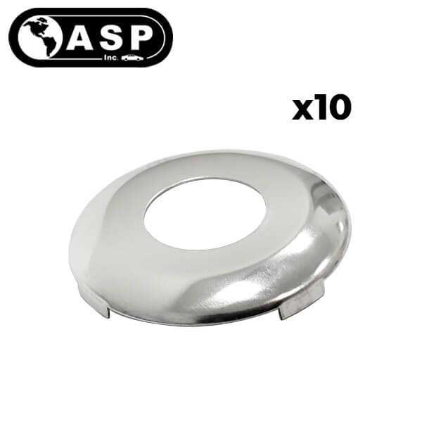 1977-2001 Nissan Infiniti Subaru / DA25 / Face Cap for Door Lock / Chrome / P-16-205 (ASP) (10-Pack) - UHS Hardware 1977-2001 Nissan Infiniti Subaru / DA25 / Face Cap for Door Lock / Chrome / P-16-205 (ASP) (10-Pack) - UHS Hardware