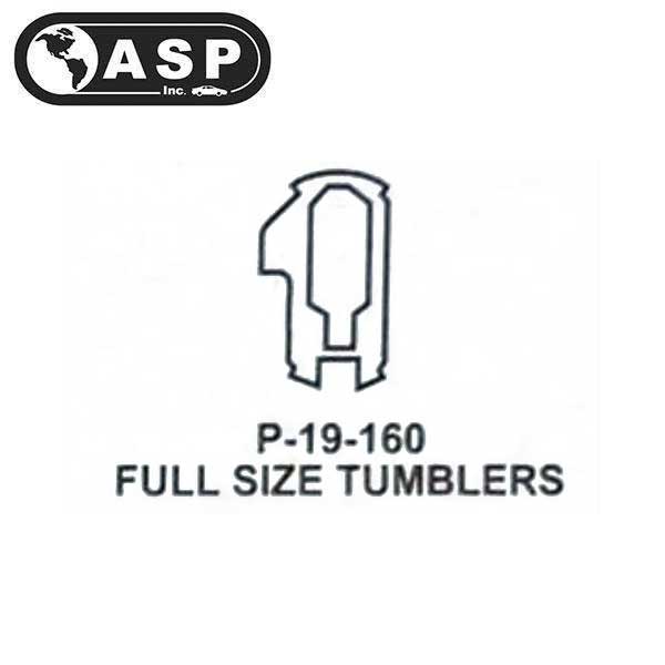 Honda / Acura / HO03 / High Security Tumbler #4 / Full / P-19-160 (ASP) (10 Pack) - UHS Hardware Honda / Acura / HO03 / High Security Tumbler #4 / Full / P-19-160 (ASP) (10 Pack) - UHS Hardware