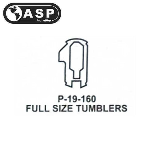 Honda / Acura / HO03 / High Security Tumbler #4 / Full / P-19-160 (ASP) (10 Pack) - UHS Hardware Honda / Acura / HO03 / High Security Tumbler #4 / Full / P-19-160 (ASP) (10 Pack) - UHS Hardware