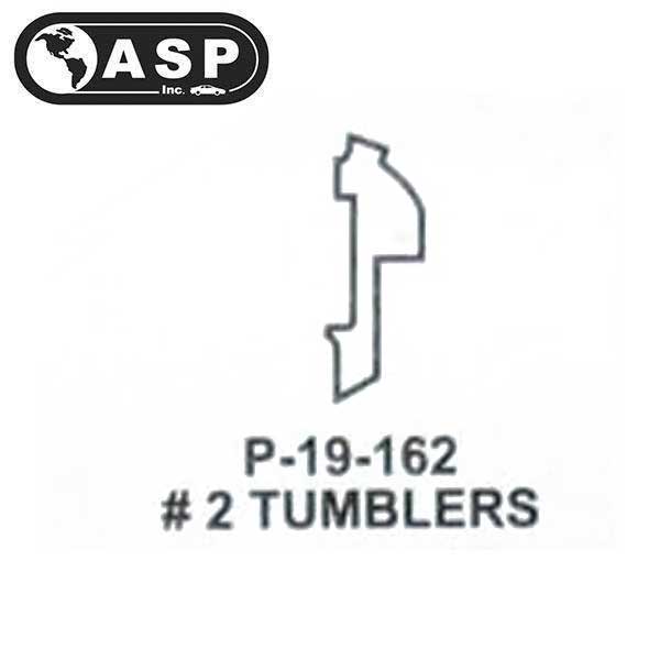 Honda / Acura / HO03 / High Security Tumbler #2 / Split / P-19-162 (ASP) (25 Pack) - UHS Hardware Honda / Acura / HO03 / High Security Tumbler #2 / Split / P-19-162 (ASP) (25 Pack) - UHS Hardware