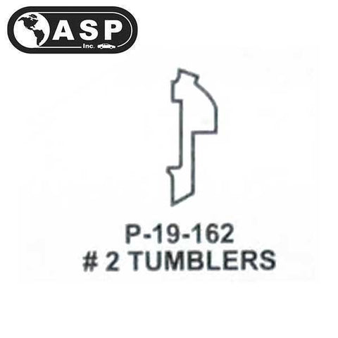 Honda / Acura / HO03 / High Security Tumbler #2 / Split / P-19-162 (ASP) (25 Pack) - UHS Hardware Honda / Acura / HO03 / High Security Tumbler #2 / Split / P-19-162 (ASP) (25 Pack) - UHS Hardware