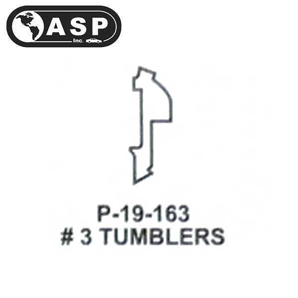 Honda / Acura / HO03 / High Security Tumbler #3 / Split / P-19-163 (ASP) (25 Pack) - UHS Hardware Honda / Acura / HO03 / High Security Tumbler #3 / Split / P-19-163 (ASP) (25 Pack) - UHS Hardware