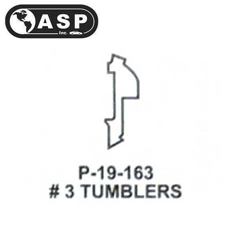 Honda / Acura / HO03 / High Security Tumbler #3 / Split / P-19-163 (ASP) (25 Pack) - UHS Hardware Honda / Acura / HO03 / High Security Tumbler #3 / Split / P-19-163 (ASP) (25 Pack) - UHS Hardware