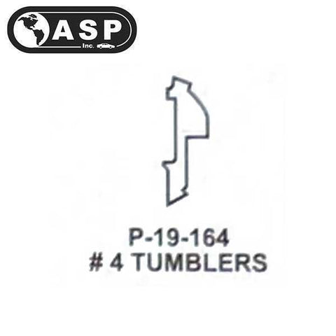 Honda / Acura / HO03 / High Security Tumbler #4 / Split / P-19-164 (ASP) (25 Pack) - UHS Hardware Honda / Acura / HO03 / High Security Tumbler #4 / Split / P-19-164 (ASP) (25 Pack) - UHS Hardware