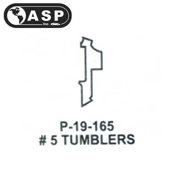 Honda / Acura / HO03 / High Security Tumbler #5 / Split / P-19-165 (ASP) (25 Pack) - UHS Hardware Honda / Acura / HO03 / High Security Tumbler #5 / Split / P-19-165 (ASP) (25 Pack) - UHS Hardware