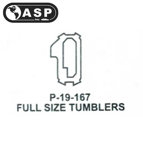 Honda / Acura / HO03 / High Security Tumbler #1 / Full / P-19-167 (ASP) (10 Pack) - UHS Hardware Honda / Acura / HO03 / High Security Tumbler #1 / Full / P-19-167 (ASP) (10 Pack) - UHS Hardware