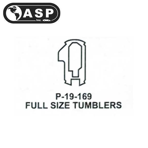 Honda / Acura / HO03 / High Security Tumbler #3 / Full / P-19-169 (ASP) (10 Pack) - UHS Hardware Honda / Acura / HO03 / High Security Tumbler #3 / Full / P-19-169 (ASP) (10 Pack) - UHS Hardware