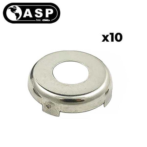 1988-2008 Toyota GM Mitsubishi / Face Cap for Door / Trunk / Gas Lock / Chrome / P-41-201 (ASP) (10-Pack) - UHS Hardware 1988-2008 Toyota GM Mitsubishi / Face Cap for Door / Trunk / Gas Lock / Chrome / P-41-201 (ASP) (10-Pack) - UHS Hardware
