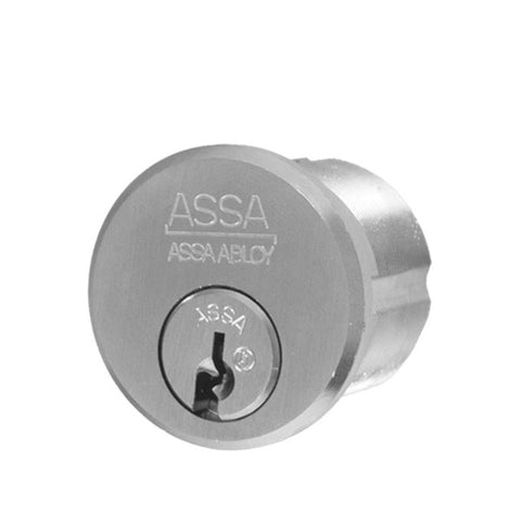 ASSA - Twin 6000 Classic Mortise Cylinder - 1-1/8" - Schlage "L" Cam - Satin Chrome - (Sub-Assembled) - UHS Hardware ASSA - Twin 6000 Classic Mortise Cylinder - 1-1/8" - Schlage "L" Cam - Satin Chrome - (Sub-Assembled) - UHS Hardware