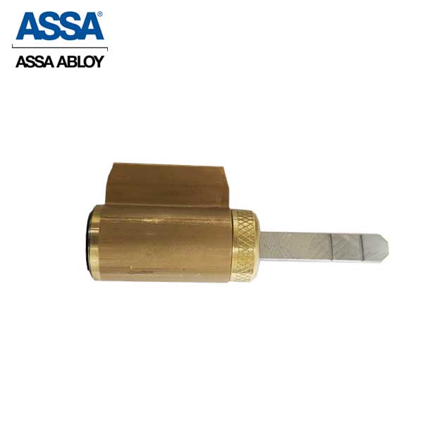 ASSA - MAX+ / Maximum + Security Restricted KIK Cylinder - 606 - Satin Brass - UHS Hardware ASSA - MAX+ / Maximum + Security Restricted KIK Cylinder - 606 - Satin Brass - UHS Hardware