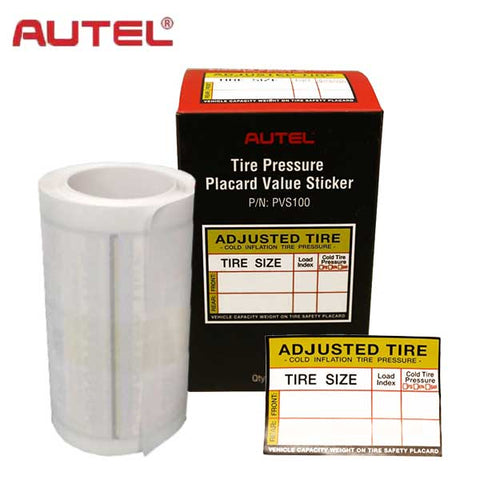 Autel - PVS100 - Placard Value Stickers (100 Stickers per Box) - UHS Hardware Autel - PVS100 - Placard Value Stickers (100 Stickers per Box) - UHS Hardware