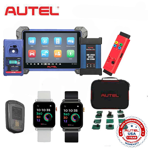 Autel MaxiIM IM608 Pro II Key Programmer & Advanced Diagnostics Device Bundle -- IM608PRO II - IMKPA - G-BOX3 - APB112 - 2 X OTOFIX Programmable Smart Key Watches (Autel USA)
