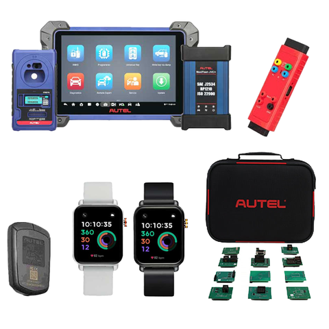 Autel MaxiIM IM608 Pro II Key Programmer & Advanced Diagnostics Device Bundle -- IM608PRO II - IMKPA - G-BOX3 - APB112 - 2 X OTOFIX Programmable Smart Key Watches (Autel USA)