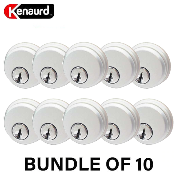 ZINC Mortise Cylinder - 1" - Aluminum Finish - SC1 - Keyed Alike (2 Packs) (BUNDLE OF 10) - UHS Hardware ZINC Mortise Cylinder - 1" - Aluminum Finish - SC1 - Keyed Alike (2 Packs) (BUNDLE OF 10) - UHS Hardware