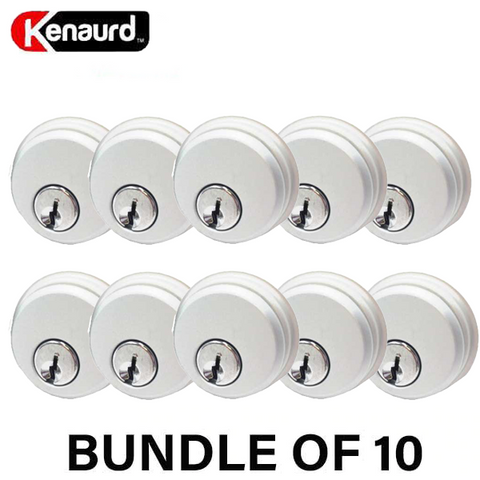 ZINC Mortise Cylinder - 1" - Aluminum Finish - SC1 - Keyed Alike (2 Packs) (BUNDLE OF 10) - UHS Hardware ZINC Mortise Cylinder - 1" - Aluminum Finish - SC1 - Keyed Alike (2 Packs) (BUNDLE OF 10) - UHS Hardware