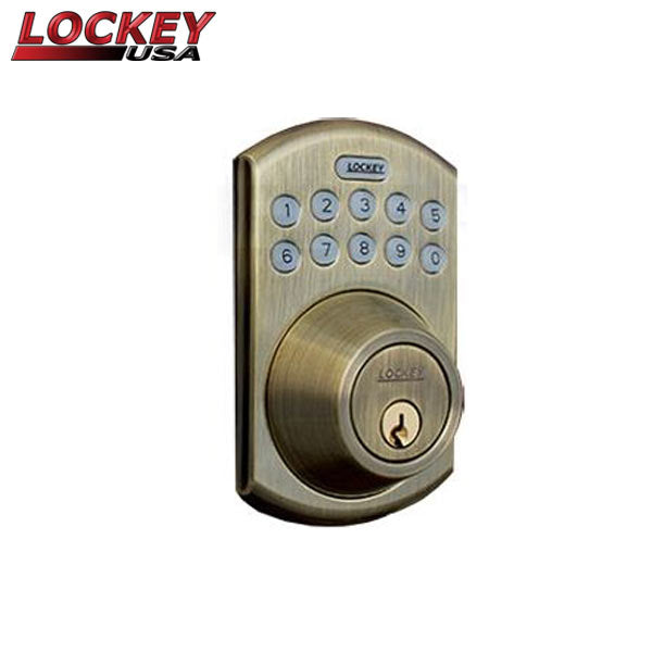 Lockey - EB915 - Electronic Bluetooth Keypad Deadbolt - Multi Combination w/ Key Override - Keyless - Optional Finish - UHS Hardware Lockey - EB915 - Electronic Bluetooth Keypad Deadbolt - Multi Combination w/ Key Override - Keyless - Optional Finish - UHS Hardware