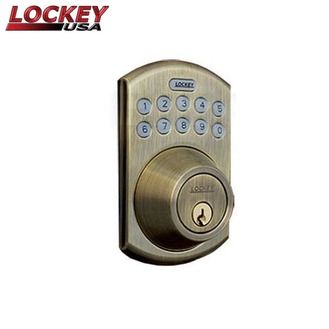 Lockey - EB915 - Electronic Bluetooth Keypad Deadbolt - Multi Combination w/ Key Override - Keyless - Optional Finish - UHS Hardware Lockey - EB915 - Electronic Bluetooth Keypad Deadbolt - Multi Combination w/ Key Override - Keyless - Optional Finish - UHS Hardware
