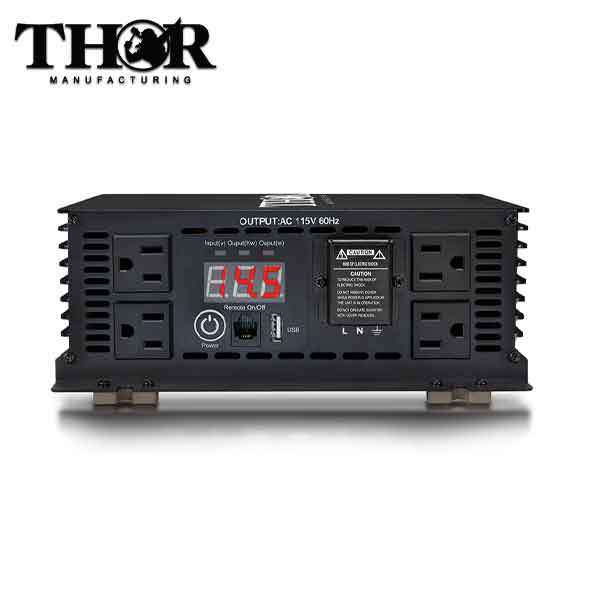 THOR - THMS1500 - 1500 Watt Power Inverter - w/ USB 2.1 - UHS Hardware THOR - THMS1500 - 1500 Watt Power Inverter - w/ USB 2.1 - UHS Hardware