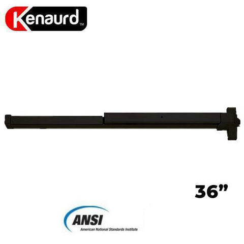 Heavy Duty Panic Bar - Exit Device - Grade 1 - Black Finish - 36" - UHS Hardware Heavy Duty Panic Bar - Exit Device - Grade 1 - Black Finish - 36" - UHS Hardware