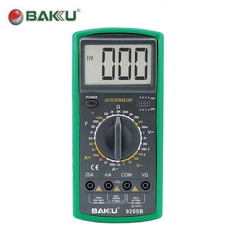 Baku - Digital Multimeter - 9205B For Access Control & EEPROM Testing - UHS Hardware Baku - Digital Multimeter - 9205B For Access Control & EEPROM Testing - UHS Hardware